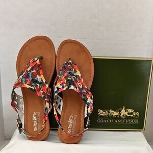 Coach and Four Women's Sandals EUC